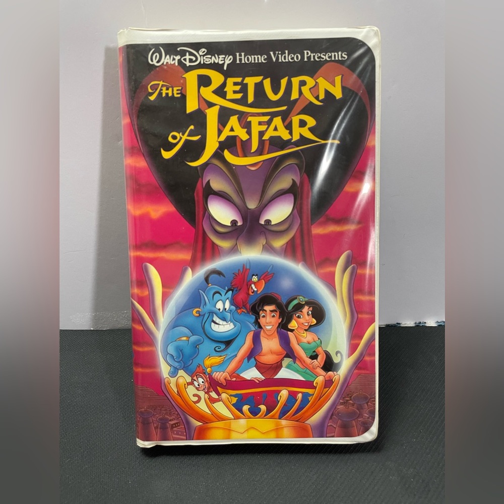 Walt Disney ALADDIN The Return of Jafar VHS 1994 Clamshell Case  - Tested, Works